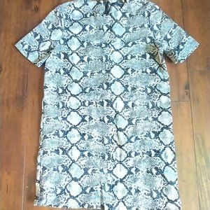 Zara Woman Snake skin print dress